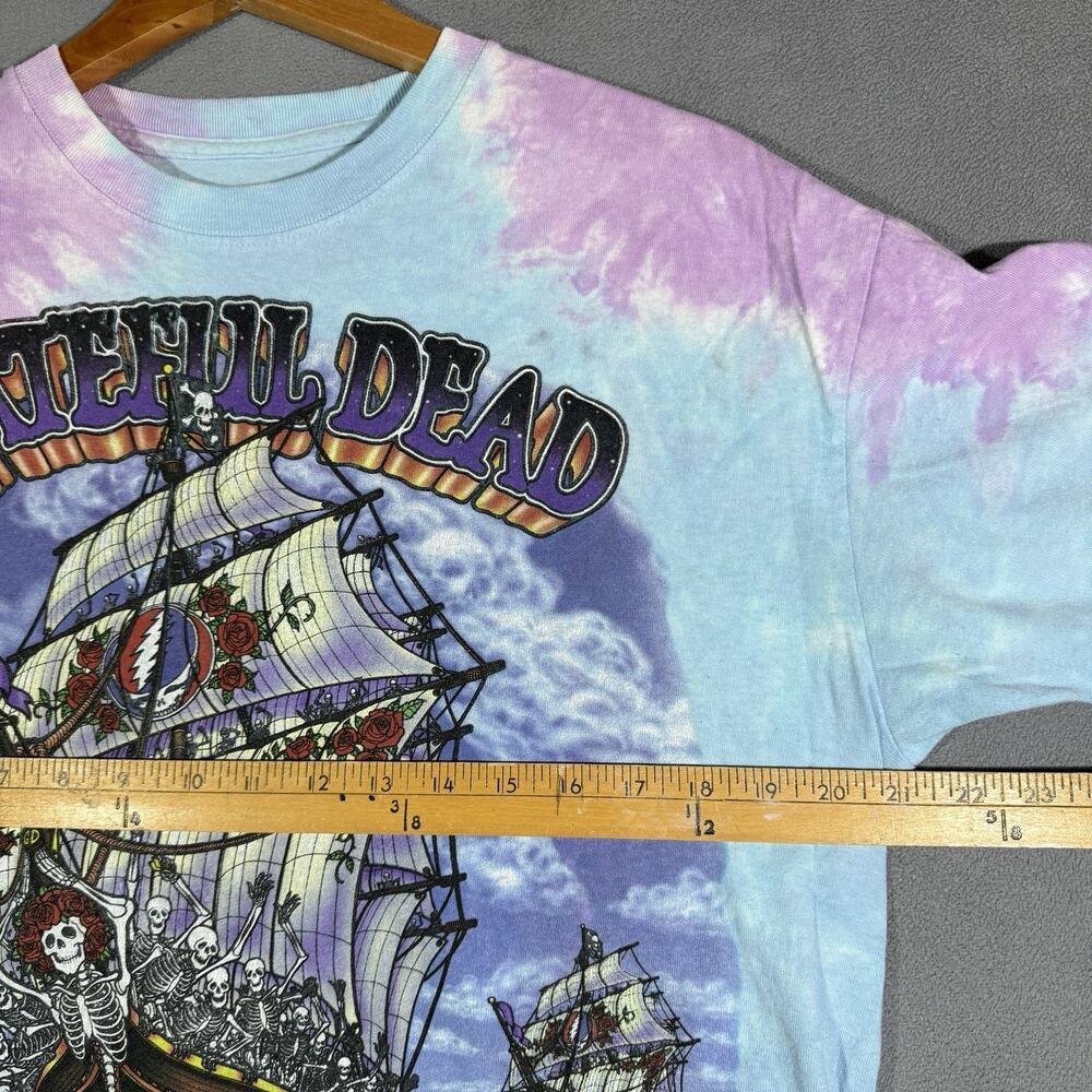 Liquid Blue Grateful Dead Sz M Ship Of Fools Vintage 2001 Tie Dye T Shirt Bears - Picture 7 of 8
